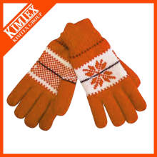 Mode stricken benutzerdefinierte Acryl Wolle Handschuhe